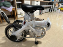 GOGOBIKE 14寸鋁合金超輕男女式成人單速碟剎小輪學(xué)生單車便攜折疊自行車 14寸鋁路寶/碟剎/天使白 曬單實拍圖