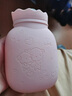 柯晟硅膠注水高品質(zhì)熱水袋暖水袋暖肚子大姨媽神器沖灌熱敷保暖手寶寶 450ML少女粉-戀愛(ài)熊-水晶絨布套 曬單實(shí)拍圖