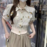 熒蒂（YINGDI）連衣裙女夏季2025新款穿搭御姐港風(fēng)職業(yè)套裝裙上衣半身裙套裝裙子 杏色上衣+裙子【兩件套】 M 曬單實(shí)拍圖