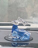 都爵族（dojoz） 水晶蘋(píng)果車(chē)載香水座中控臺(tái)裝飾擺件 平平安安 水晶蘋(píng)果高檔工藝禮品 汽車(chē)用品 藍(lán)色-擺件（不可裝香水） 曬單實(shí)拍圖