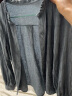 梵希蔓春秋新款小衫洋气时尚荷叶领衬衫女小众设计感减龄上衣 V1527 灰蓝色 S 实拍图