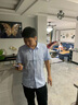 【109兩件】短袖襯衫男夏季新款男裝商務(wù)休閑白襯衫韓版修身衣服男士潮流免燙百搭純色襯衣正裝 短袖灰色+短袖白色 XL【建議125-140斤】 曬單實拍圖