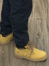 卡特卡特大黃靴23秋冬款男士休閑工鞋牛皮防滑工裝低靴大黃靴 曬單實(shí)拍圖