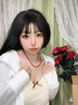 伊夢嬌紅瑪瑙項鏈女水晶瑪瑙玉髓翡翠玉石紅色寶石散珠子本命年頸鏈鎖骨 紅瑪瑙+珍珠 曬單實拍圖