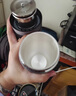 塔馳密司（touchmiss）高檔男士保溫杯辦公銀杯子s999純銀內(nèi)膽泡茶杯足銀水杯茶水分離杯 深灰色（配檢測證書） 曬單實拍圖