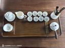 靜瓷齋德化白瓷羊脂玉功夫茶具套裝 中式簡(jiǎn)約薄款家用送禮禮盒裝茶杯 夏雪側(cè)把壺 13頭 曬單實(shí)拍圖