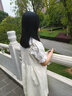 蘭威費(fèi)雷兩裝日系襯衫+可愛(ài)奶杏色蝴蝶結(jié)花苞背帶連衣裙女學(xué)生 【套裝】娃娃領(lǐng)襯衫+背帶裙 M 曬單實(shí)拍圖