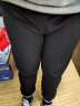 啄木鸟（TUCANO）休闲裤男四季款潮流宽松直筒裤男士时尚舒适运动长裤子 黑色 2XL 实拍图