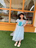 蓓然美（BeiRanMay）愛(ài)莎公主裙2026艾莎裙子圣誕兒童演出服生日禮物洋氣泡泡袖網(wǎng)紗裙 藍色公主裙 120 （建議身高105-113CM) 曬單實(shí)拍圖