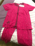 多俏美休閑夏季家居服套裝全棉短袖長(cháng)褲居家服純棉大碼中年媽媽睡衣女薄 G618 套裝 170/96(XXL) 曬單實(shí)拍圖