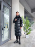 高梵黑金鵝絨服先鋒3.0八格亮面羽絨服男長(cháng)款官方高端品牌冬季厚外套 黑色  XXS 【155/鵝絨297g】 曬單實(shí)拍圖