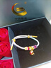 中國黃金（CHINA GOLD）好運(yùn)錦鯉黃金手鏈女99足金轉(zhuǎn)運(yùn)珠紅繩手串七夕情人節(jié)禮物送女朋友 足金琺瑯好運(yùn)錦鯉手串+摯愛禮盒【紀(jì)念品】 曬單實(shí)拍圖
