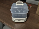 美的（Midea）【政府補貼】煮蛋器蒸蛋器雙層家用迷你小蒸鍋 早餐雞蛋羹自動(dòng)斷電防干燒便攜式家用MZ-ZDE2015D 曬單實(shí)拍圖