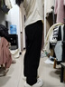 奕卬闊腿褲子女春秋夏高腰高級感垂感黑色直筒褲寬松休閑小個(gè)子西裝褲 西褲闊腿 M 曬單實(shí)拍圖