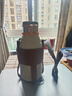 膳魔師（THERMOS）背帶配件保溫杯帶皮質(zhì)可斜挎帶保護套直徑6.5-8.2cmBD-500/700 棕色 杯底直徑11cm 曬單實(shí)拍圖