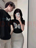 景怡依連衣裙女夏季2025新款女裝短裙子套裝甜美中學(xué)生炸街大童洋氣韓版 粉紅色(上衣+短裙) L 曬單實(shí)拍圖