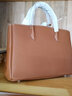 例外高端手提包大容量單肩斜挎包手拎包女士托特包EP2218002F【中號】 金棕色 曬單實(shí)拍圖