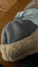 錫曼塵毛線(xiàn)帽男加厚保暖毛毛瓜皮帽子男女秋冬時(shí)尚嘻哈地主帽 灰色 M(56-58cm) 曬單實(shí)拍圖