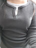 妙奕嘉長(cháng)袖t恤女士打底衫女可外穿衣服女裝新款2025年秋裝上衣正肩慵懶 假兩件字母G美式長(cháng)袖【灰色】 S 曬單實(shí)拍圖