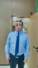 杉杉【DP免燙】襯衫男士長袖天藍色2025秋季新款商務(wù)正裝抗皺純棉襯衣 FQC235DP202長袖 41 曬單實拍圖