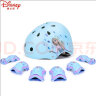 迪士尼（Disney）儿童轮滑头盔护具套装溜冰鞋护具滑板车滑步车护具 冰雪青色套装 实拍图