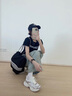 凱恩拉迪（Ken Radi）厚底老爹鞋女2024春秋季新款小白鞋少女增高小個子復古粉色運動鞋 粉色 35 225mm 曬單實拍圖