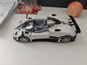 秘濃帕加尼宗塔合金1:24車(chē)模敞篷超級跑車(chē)男孩賽車(chē)玩具車(chē)汽車(chē)模型擺件 【帕加尼-zonda】白色【1/24】彩盒包裝 【多種配色/合金材質(zhì)/燈光音效】 曬單實(shí)拍圖