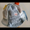 婧麒（JOYNCLEON）寶寶帽子夏季嬰幼兒防曬帽兒童遮陽(yáng)帽男童盆帽女?huà)雰盒≡慢g漁夫帽 布藍色 3-18個(gè)月/40-48cm 曬單實(shí)拍圖