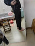 真維斯（JEANSWEST）褲子男春秋季修身彈力百搭休閑褲速干寬松束腳彈力運動(dòng)長(cháng)褲 黑色束腳 XL （建議125-145斤） 曬單實(shí)拍圖