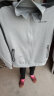 南极人（Nanjiren）运动套装春秋新款情侣开衫运动服休闲跑步健身卫衣 灰黑(男薄款)-82453 L 实拍图
