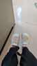名創(chuàng  )優(yōu)品（MINISO）洞洞鞋女款eva防滑防臭沙灘鞋增高涼拖鞋女夏季外穿情侶款 白色+可愛(ài)怪獸 38-39 曬單實(shí)拍圖
