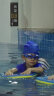 特步（XTEP）儿童泳衣男童连体小中大儿童泳镜泳帽游泳套装 藏青色三件套 10#  实拍图