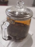 京噶有蓋子的玻璃杯 水晶玻璃透明泡茶杯有蓋子加厚水杯家用帶把口杯 2號 380.ml 曬單實拍圖