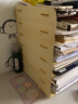 丽珑 桌面7层文件框文件架资料架桌面文件架木质文件架文件收纳 B4003枫木色 实拍图