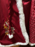 安妮优儿女童汉服冬款拜年服女宝中国风2023新款古装过年冬季儿童新年唐装 红色披风 120 实拍图