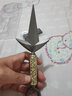 速鴻火影忍者武氣 動(dòng)漫周邊四代目飛雷神鳴人忍者苦無(wú)手里劍金屬武氣 14火影手里劍帶軸承 曬單實(shí)拍圖