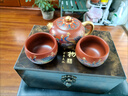 周鴻杰大師手工鳳鳴紫砂西施壺一壺兩杯功夫茶具鎏金高檔禮盒禮品 冠絕當(dāng)世紫砂一壺兩杯禮盒裝 1件 曬單實(shí)拍圖