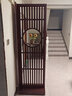 屏風隔斷墻客廳簡約現(xiàn)代裝飾臥室遮擋家用雙面進門實木玄關(guān)柜 淺胡桃色置物架立式200*60*30 組裝 曬單實拍圖