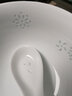 景德鎮(zhèn)（jdz）單個(gè)吃飯碗高溫白瓷餐具散件手工玲瓏簡(jiǎn)約純白中式皮球花家用瓷器 3英寸醋碟單個(gè) 曬單實(shí)拍圖