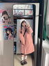 達(dá)芙妮（DAPHNE）棕色小皮鞋女2024爆款春冬加絨保暖棉鞋毛毛單鞋復(fù)古厚底樂福鞋 D524105棕色【保暖厚絨】 37 曬單實拍圖