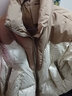 茲奈兒（ZINAIER）冬季新品小個(gè)子印花立領(lǐng)寬松百搭面包服白鴨絨羽絨服女短款秋冬 卡其色 M （建議100-110斤） 曬單實(shí)拍圖