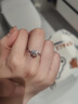 Djin一克拉莫桑鉆銀戒指女訂求結(jié)婚表白戒子紀(jì)念日生日禮物送女友老婆 J038 雪花莫桑鉆戒指 曬單實拍圖