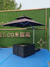 嘉勒美（JIALEMEI） 戶外桌椅陽臺藤椅露臺庭院室外花園休閑組合 2椅+1桌+2腳踏（含坐墊）高背椅 曬單實拍圖