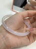 中國黃金白月光玉髓手鐲女士叮當玉鐲子中秋節禮物送女友老婆生日結婚浪漫 白月光叮當手鐲【56-57#】 曬單實(shí)拍圖