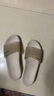 羅敷LUOFU羅敷女士ins拖鞋夏季外穿居家浴室洗澡防滑耐磨舒適涼鞋eva 7172-16白胡椒 36 曬單實(shí)拍圖