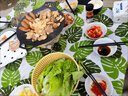 卡式樂韓式烤肉盤麥飯石烤盤卡式爐煎盤戶外野營炊具自駕游家用烤盤 30cm韓式烤肉盤（加厚通用款） 曬單實拍圖