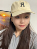 目丸日系休閑簡(jiǎn)約大字母鴨舌帽子女春夏韓版百搭潮人街頭顯臉小棒球帽 曬單實(shí)拍圖