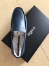 金利來(lái)（Goldlion）男鞋2025秋季新款豆豆鞋羊皮軟皮軟底商務(wù)休閑鞋皮鞋男鞋子正裝鞋 黑色 單層 40 曬單實(shí)拍圖