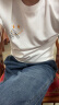 GLM华夫格短袖男夏季高级半袖男生宽松圆领衣服男士t恤 晒单实拍图