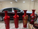 垚罄 景德鎮(zhèn)陶瓷器落地大花瓶水晶釉花瓶 大號落地花瓶家居客廳電視柜旁落地擺件 水晶釉富貴紅觀音瓶 1.25米單個 配底座 曬單實(shí)拍圖